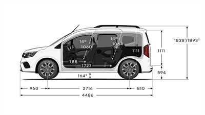 Renault Kangoo E-Tech - dimensions