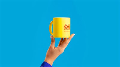 60 ans 4L  - mug jaune