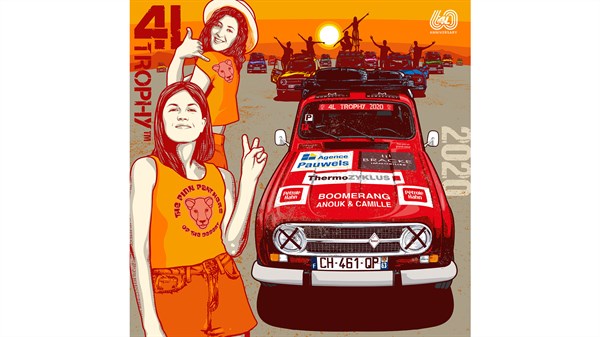 Illustration Greg - Renault 4 - 4L Trophy